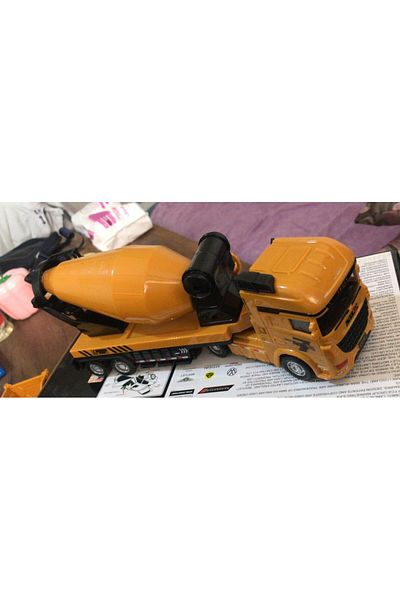 Asya Oyuncak Toy Collectible Business Machinery Mixer Truck Concrete Dumper 25 cm
