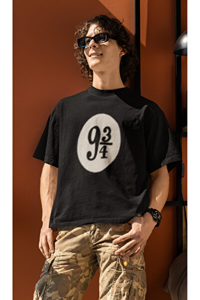 MG 9.3/4 Printed Men's Crew Neck Cotton Oversize Short Sleeve T-Shirt