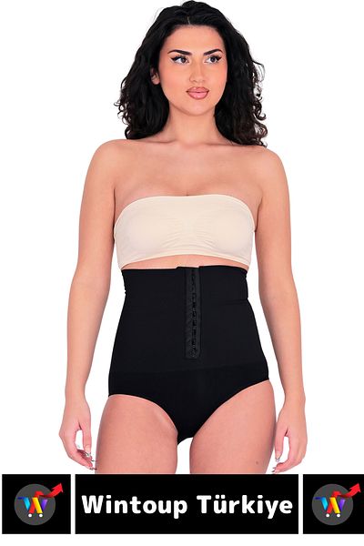 Wintoup Special Production Body Shaper Size Reducing Recovery High Waist Slip Corset with Clips