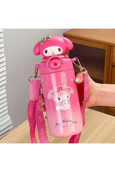 bundle island   Children's Thermos 600ml My Melody Figure, Stainless and with Straw