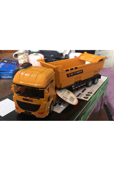 Asya Oyuncak Toy Collectible Business Machinery Sand Truck Carrier 25 cm