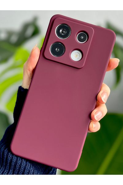 Go Aksesuar حافظة سيليكون مرنة متوافقة مع هاتف Redmi Note 13 Pro 5G