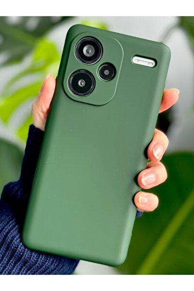 Go Aksesuar Redmi Note 13 Pro Plus Uyumlu İçi Kadife Lansman Esnek Silikon Kılıf