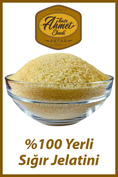 Hacı Ahmet Efendi Toz Jelatin 250 gr %100 Saf Yerli Sığır Jelatini 240 Bloom