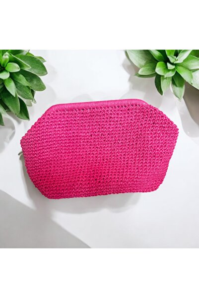 DISENOBAG Hasır Clutch Burslu Çanta