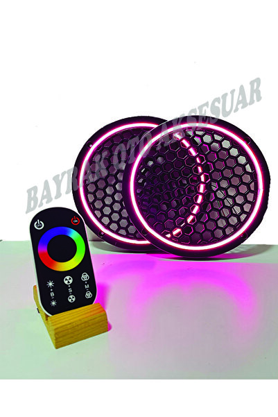 TREND Dokunmatik Kumandalı 20 CM Neon Işıklı Midrange Hoparlör Kapağı 1 Takım (2 Adet)