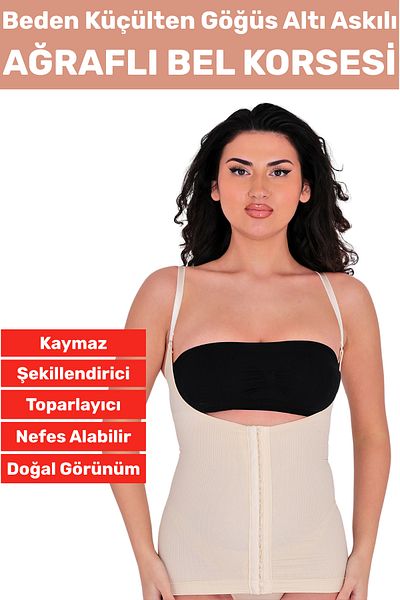 Wintoup Special Production Body Shaper Size Reducing Recovery Underbust Corset with Underbust Painless Strap Waist