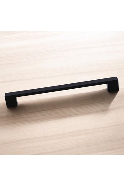 Badem10 Punte mijlocie (128 mm - 12,8 cm) Mobilier din metal negru Sertar de bucătărie Dulap dulap Mâner Mâner Mâner