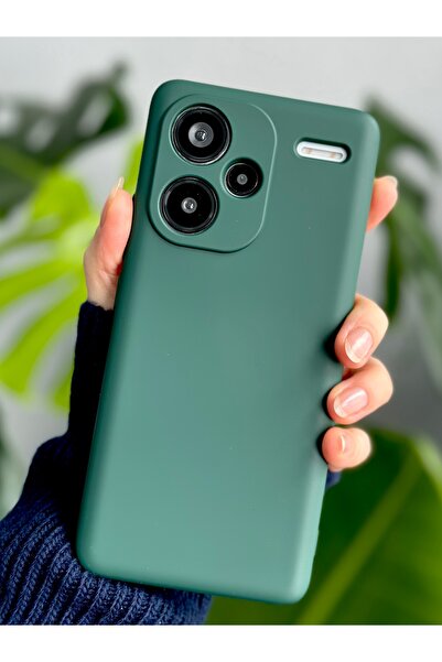 Go Aksesuar Redmi Note 13 Pro Plus Uyumlu İçi Kadife Lansman Esnek Silikon Kılıf