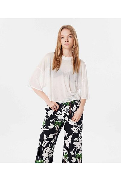 Twist Hotfix bedrucktes Tüll-T-Shirt