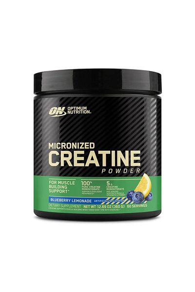 Optimum Nutrition Creatine Powder, Blueberry Lemonade, 360 Gm