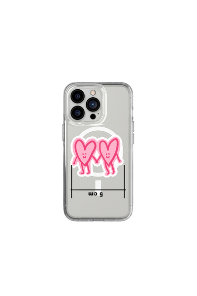 El Ele, Kalp Kalbe El Çizimi Sticker- Premium Laptop Tablet Telefon Sticker
