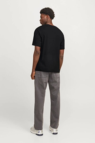 Jack & Jones Ανδρικό μπλουζάκι Jack&jones 12268415 0 με λαιμόκοψη - Μαύρο