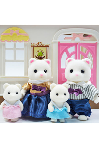 Choice4 G03-K03 أرنب عيد الفصح 1:12 محاكاة غابة عائلة رنة باندا حيوان بيت الد...