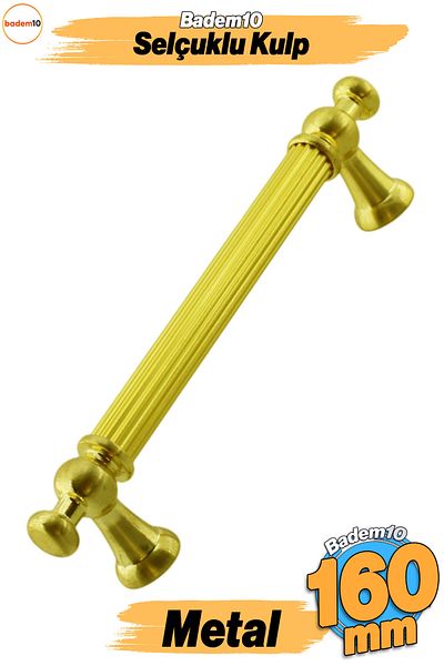Badem10 Seldzuceni (160 mm - 16 cm) Mobilier din metal auriu Sertar de bucătărie Dulap dulap Mâner Mâner Mâner