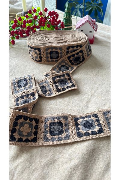 Hayalet kumaş Raw Cotton Coffee Knit Piping