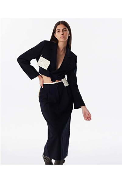 Twist Patch'li crop ceket