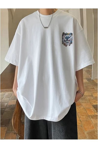 AMMA Unisex Chinafmpx Printed Oversize 100% Cotton T-Shirt