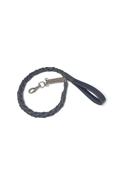 PACOPET Luxury Genuine Leather Spring Dog Walking Collar (85 cm 100 kg)
