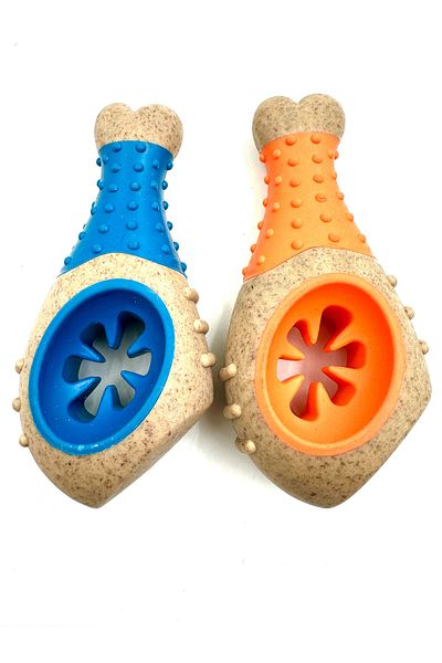 Tasma Market Chicken Thigh Durable Dog Biting Toy Set of 2 XL