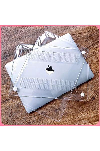 GRABONO Apple MacBook 13.6′ Air M3 A3113 Premium MacBook Protective Cover Case Hard Pc Material Transparent