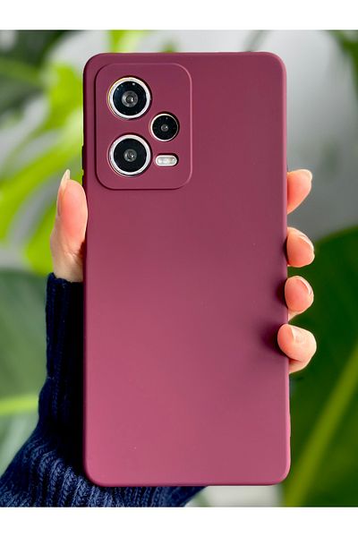 Go Aksesuar حافظة سيليكون مرنة متوافقة مع هاتف Redmi Note 12 Pro 5G