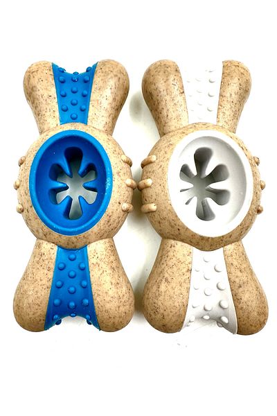 Tasma Market Durable Set of 2 XL Bone Model Dog Bite Toy