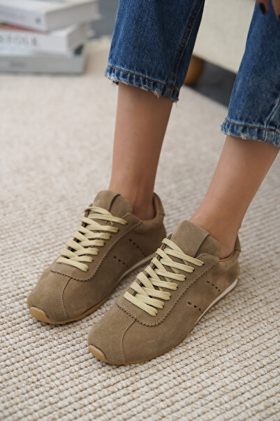 Cananın Pabuçları BTR 2428 ΑΘΛΗΤΙΚΑ ΠΑΠΟΥΤΣΙΑ ΜΕ ΓΝΗΣΙΟ ΔΕΡΜΑ NUBUCK ΚΑΙ ΛΑΣΤΙΧΕΣ ΣΟΛΑ