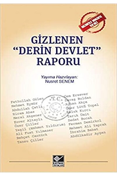 İthaki Yayınları Gizlenen "Derin Devlet" Raporu