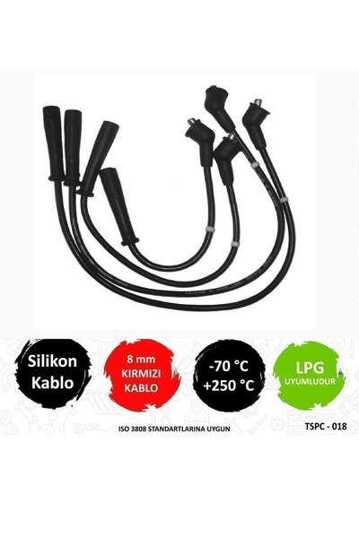 Genel Markalar Yülsel Sıcaklık Buji Kablosu 131 DKŞ DOĞAN ŞAHİN KARTAL SERÇE 1.6 8v Uyumlu