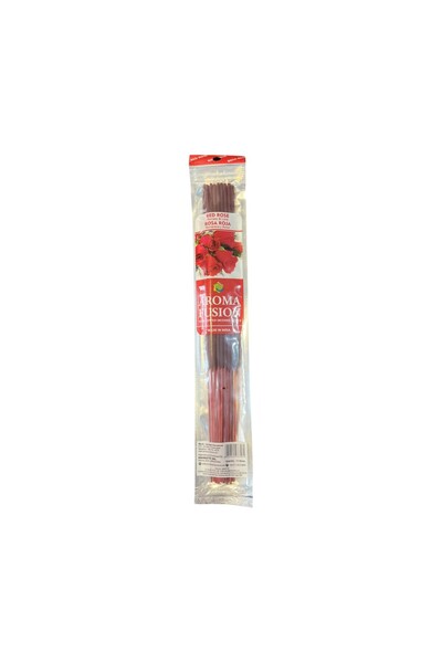 Morey 15 Adet Organik Çubuk Tütsü (30 CM UZUNLUK - 1 SAAT YANMA SÜRESİ) - Red...