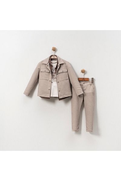 xo kids moda Boy's Top and Bottom Set 4-10 Years 4673