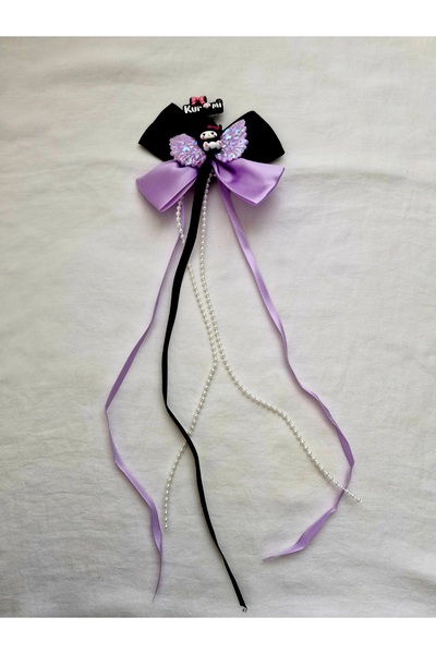 Beyaz Dükkan Pearl Long Black Pen Clasp