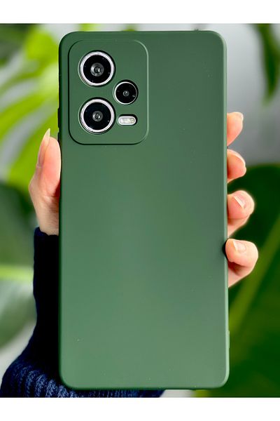 Go Aksesuar حافظة سيليكون مرنة متوافقة مع هاتف Redmi Note 12 Pro 5G