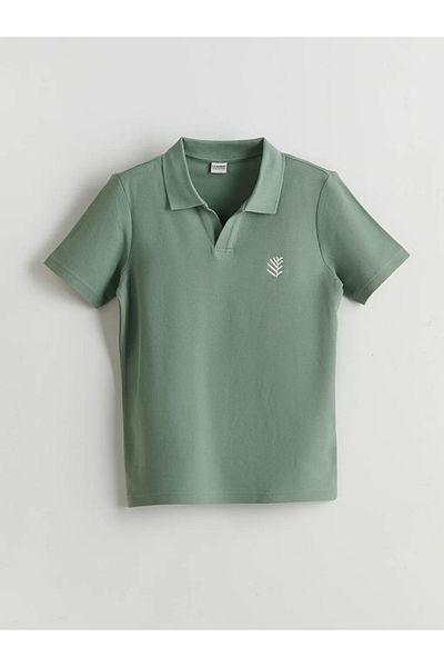 LC Waikiki Lcw Kids Green Polo Collar Boys T-Shirt and Pants