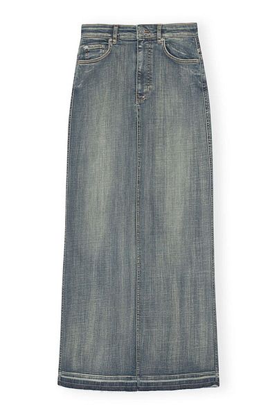 VibeGaia Fusta lungă din denim cu detaliu de fante