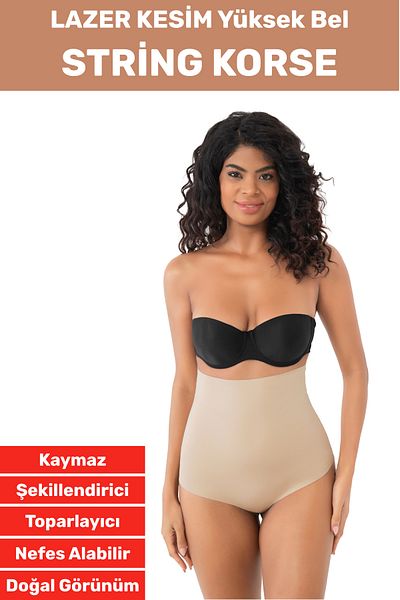 Wintoup Nu măsărește Anti-alunecare Fermitate Lifting Sculpting CORSET CU șnur cu talie înaltă tăiat LAZER