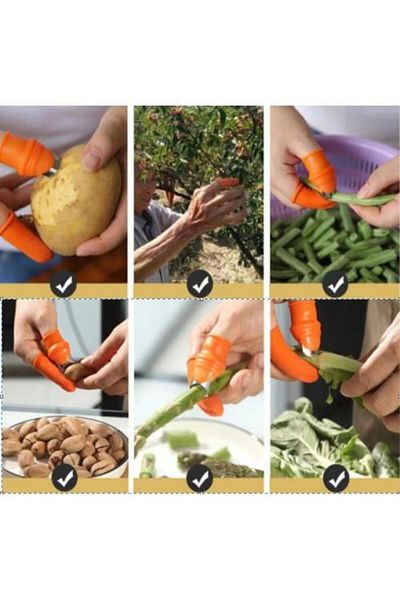 jetfast 1Pc Men's L Size Practical Thumb Protector Vegetable Cutting Weeder Gloves