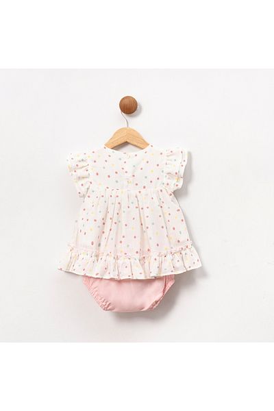 ministok Lenora Polka Dot Double Baby Girl Suit