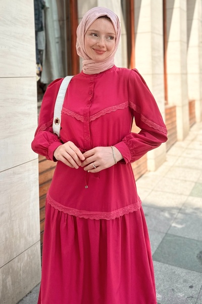 Gizce Umay Pink Dress