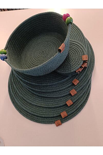 Home Handmade Wicker Jute Rope Placemat & Decorative Basket Set – Stylish and Natural Design