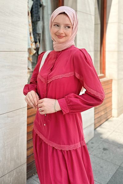 Gizce Umay Pink Dress