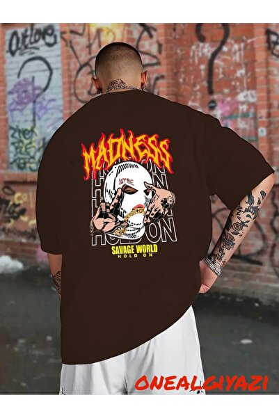 oneagılyazı Madness Back Printed Oversize T-Shirt