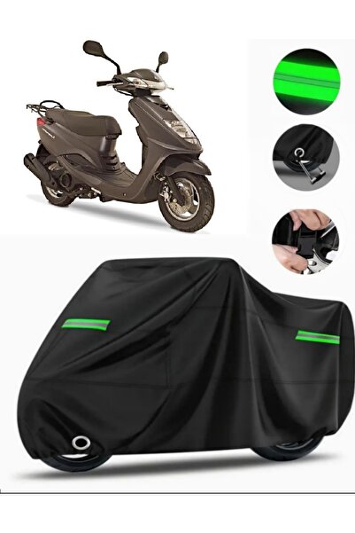 MotoEN غطاء دراجة نارية متوافق مع Yamaha Cygnus L Premium (متوافق مع القفل) -...