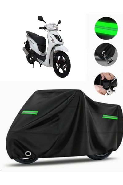 MotoEN غطاء دراجة نارية متوافق مع Mondial 150 Gomax Premium (متوافق مع القفل)...
