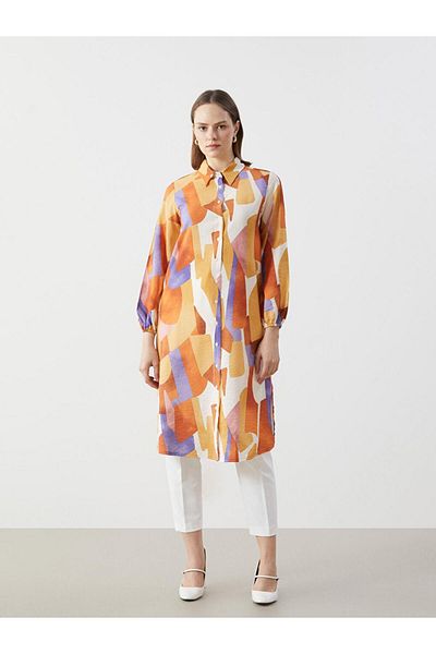 LC Waikiki Lcw Modest Patterned Women's Shirt Tunic