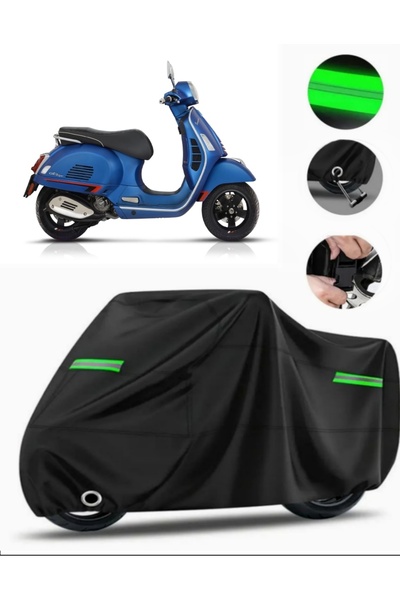 MotoEN Vespa Gts 125 Compatible Motorcycle Tarpaulin Premium (Lock Compatible...