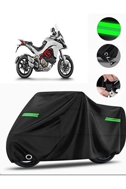 MotoEN Ducati Multistrada 1200S Compatible Motorcycle Tarpaulin Premium (Lock...