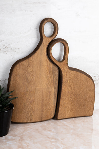 Dolkin Home 2-Piece Wooden Cutting Board Cheese Presentation Serving Board Fi...