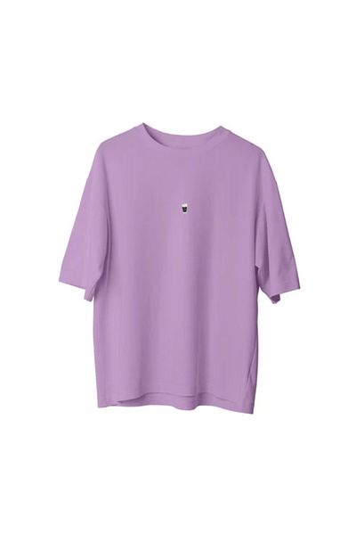 npLStore Μπλουζάκι μεγάλου μεγέθους Unisex Iced Coffee με στάμπα Oversize 100% βαμβάκι